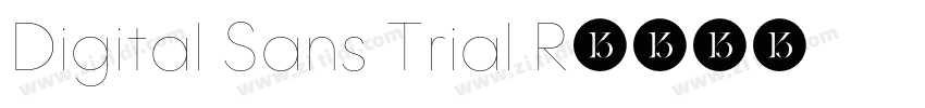 Digital Sans Trial R字体转换